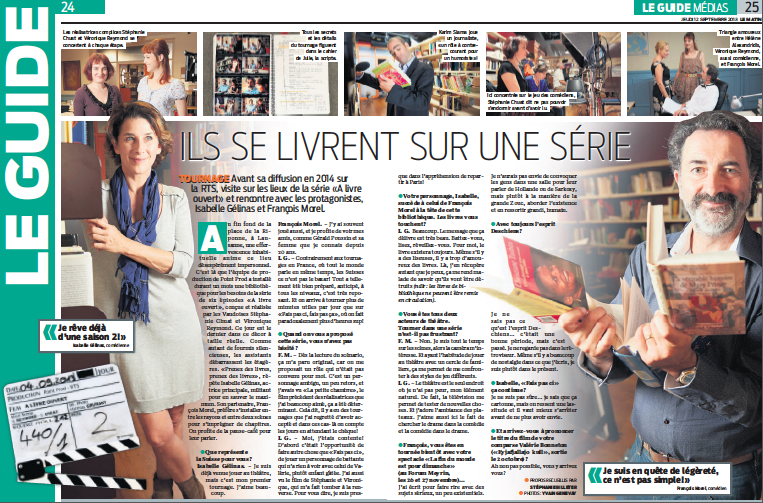 A LIVRE OUVERT – DIFFUSION DE LA SERIE – LA PRESSE
